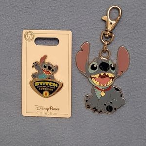 Disney Stitch Pin and Medal